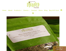 Tablet Screenshot of liberatedfoods.com